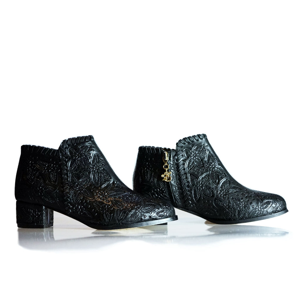 "Blk Daisy" CCC Ankle Bootie