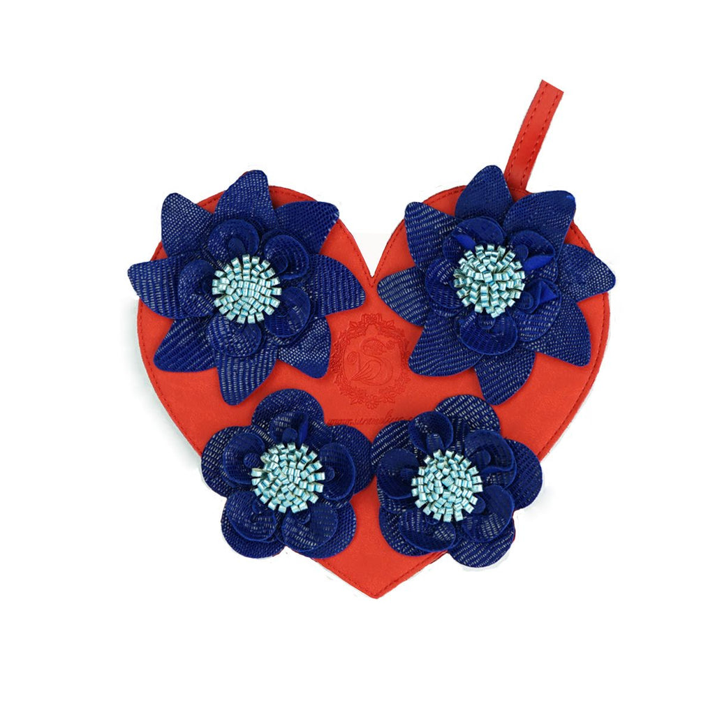 Red / Blue "Heart Bouquet"