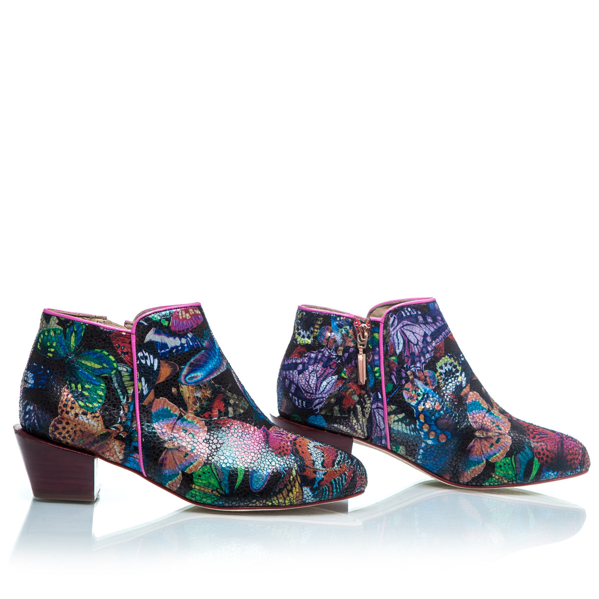 Sara Melissa Designs Shoes Butterfly Print ankle Boot